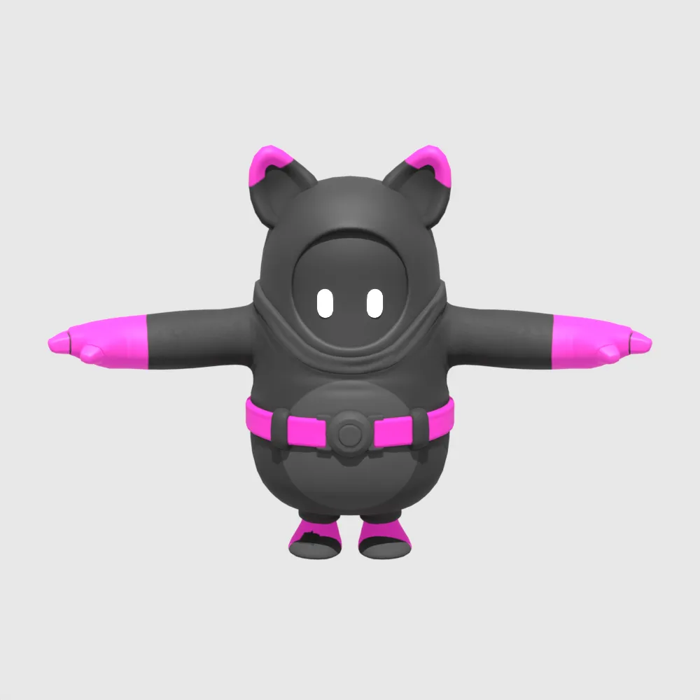 Phantom Guff Fall Guy - Fortnite 3D Model .c4d .max .obj .3ds .fbx .stl .blend 
