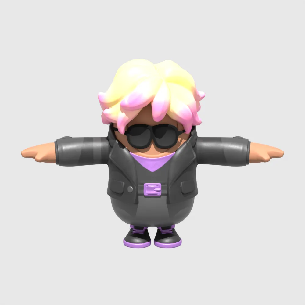 Stage Slayer Fall Guy - Fortnite 3D Model .c4d .max .obj .3ds .fbx .stl .blend 