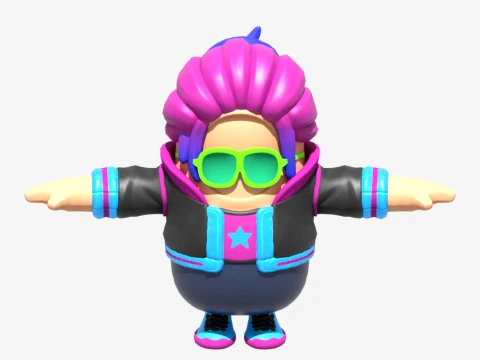 Synth Star Fall Guy - フォートナイト 3Dモデル