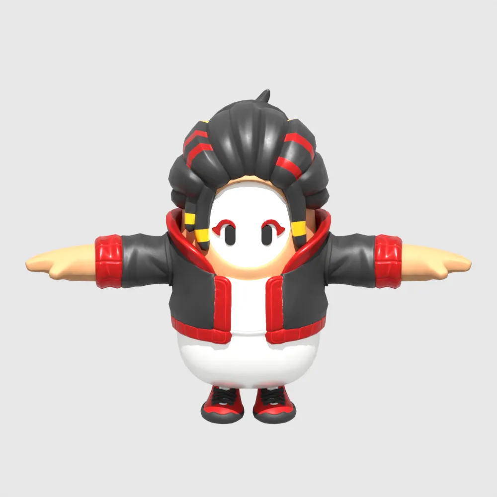Takara Fall Guy - Fortnite 3D Model .c4d .max .obj .3ds .fbx .stl .blend 