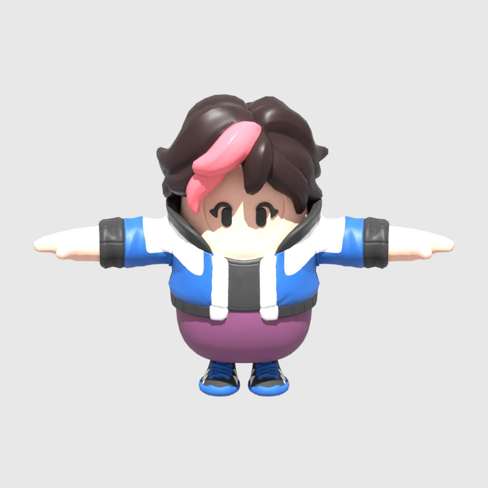 Sedona Fall Guy - Fortnite 3D Model .c4d .max .obj .3ds .fbx .stl .blend 