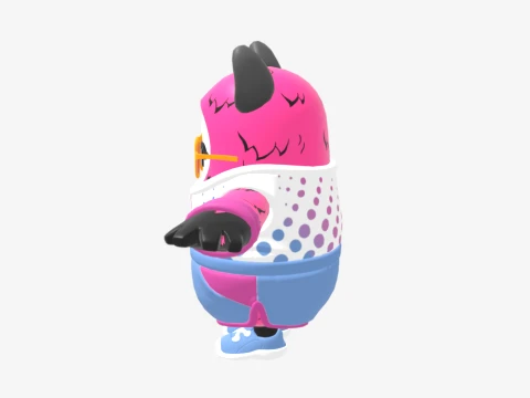 Wolfie Fall Guy - Fortnite 3D Model