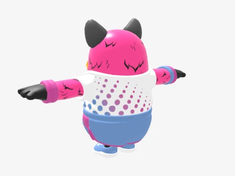 Wolfie Fall Guy - Fortnite 3D Model