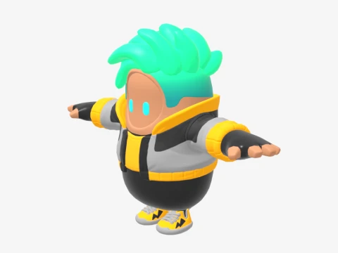 Flare Fall Guy - Fortnite 3D Model