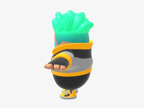 Flare Fall Guy - Fortnite 3D Model