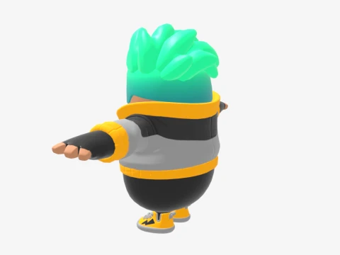 Flare Fall Guy - Fortnite 3D Model