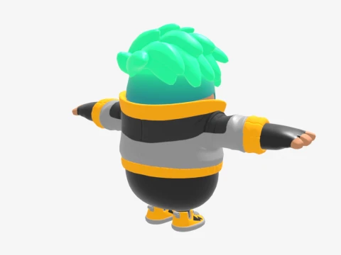 Flare Fall Guy - Fortnite 3D Model