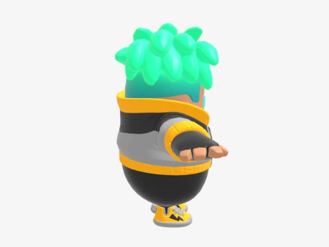 Flare Fall Guy - Fortnite 3D Model