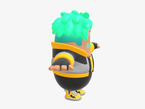 Flare Fall Guy - Fortnite 3D Model