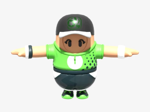 Par Patroller Fall Guy - Fortnite 3D Model