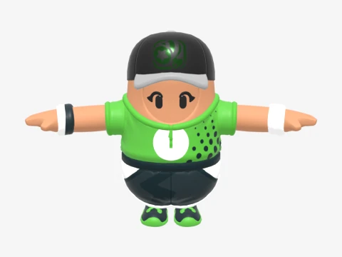 Par Patroller Fall Guy - Fortnite 3D Model