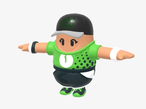 Par Patroller Fall Guy - Fortnite 3D Model