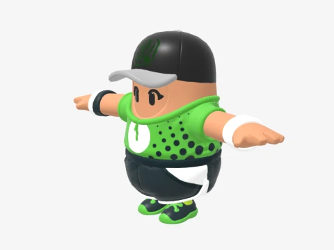 Par Patroller Fall Guy - Fortnite 3D Model