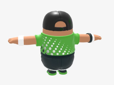 Par Patroller Fall Guy - Fortnite 3D Model
