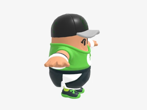 Par Patroller Fall Guy - Fortnite 3D Model