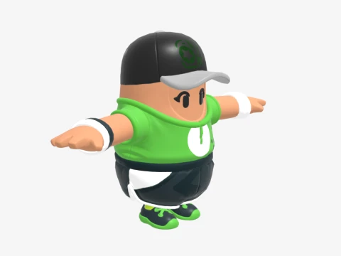 Par Patroller Fall Guy - Fortnite 3D Model