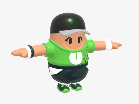 Par Patroller Fall Guy - Fortnite 3D Model