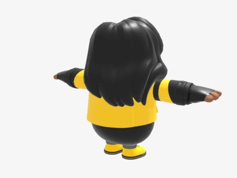 Yellowjacket Fall Guy - Fortnite 3D Model