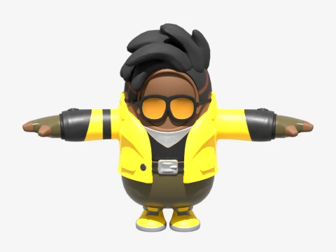 Xanthus Fall Guy - Fortnite 3D Model
