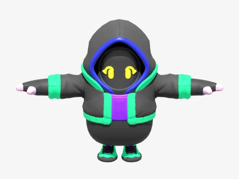 ミスティファイ フォール ガイ - フォートナイト 3Dモデル