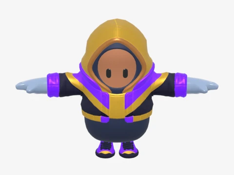 Street Striker Fall Guy - Fortnite 3D Model