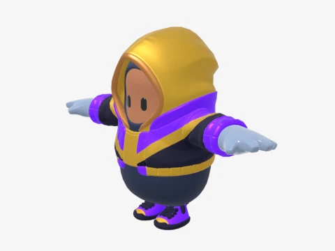 Street Striker Fall Guy - Fortnite 3D Model