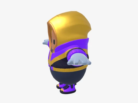Street Striker Fall Guy - Fortnite 3D Model