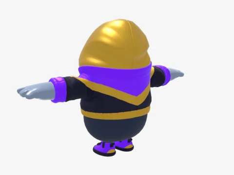 Street Striker Fall Guy - Fortnite 3D Model