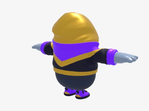 Street Striker Fall Guy - Fortnite 3D Model