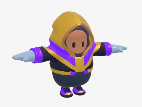 Street Striker Fall Guy - Fortnite 3D Model