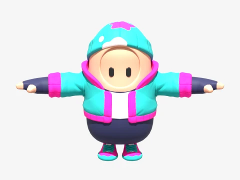 Street Wave Teknique Fall Guy - Fortnite 3D Model