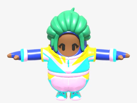 Champion Kyra Fall Guy - Fortnite 3D Model