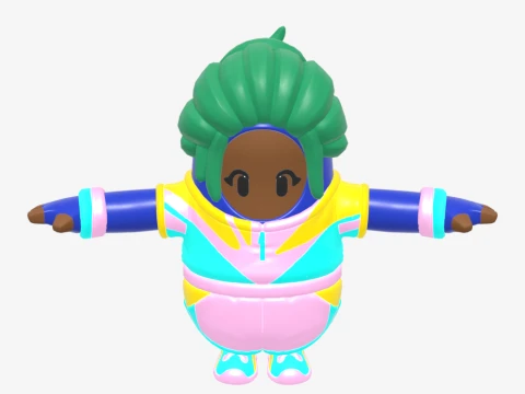Champion Kyra Fall Guy - Fortnite 3D Model