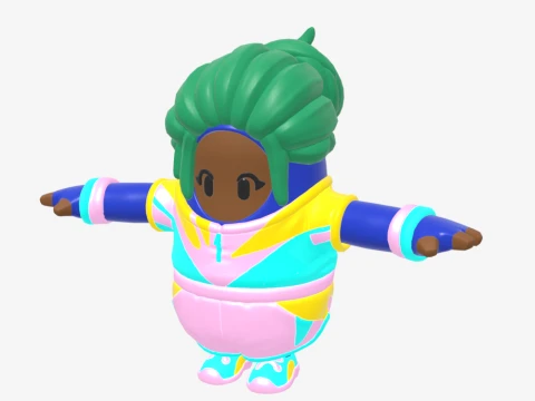 Champion Kyra Fall Guy - Fortnite 3D Model