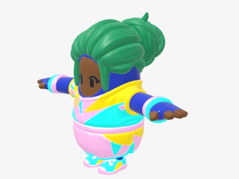 Champion Kyra Fall Guy - Fortnite 3D Model