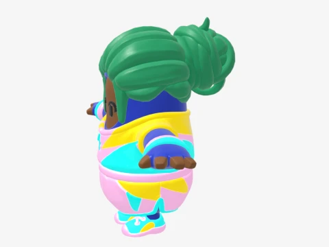 Champion Kyra Fall Guy - Fortnite 3D Model