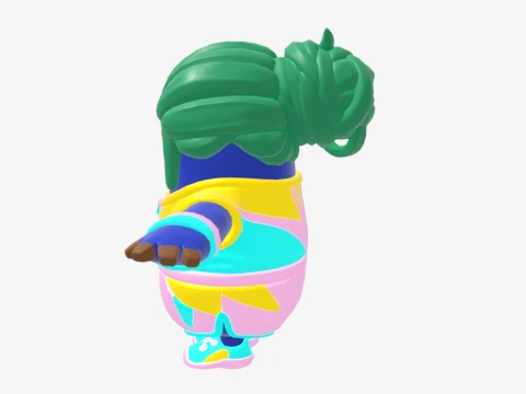 Champion Kyra Fall Guy - Fortnite 3D Model