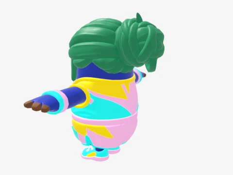 Champion Kyra Fall Guy - Fortnite 3D Model