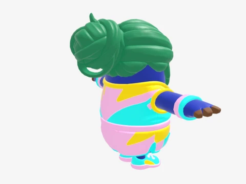 Champion Kyra Fall Guy - Fortnite 3D Model