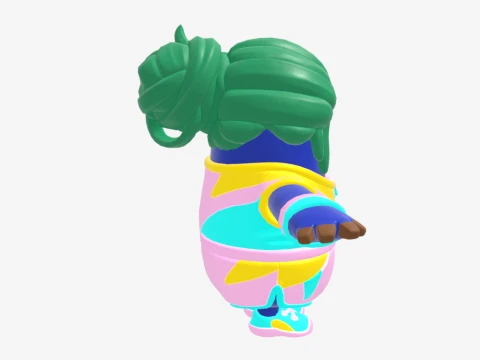 Champion Kyra Fall Guy - Fortnite 3D Model