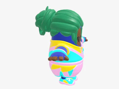 Champion Kyra Fall Guy - Fortnite 3D Model