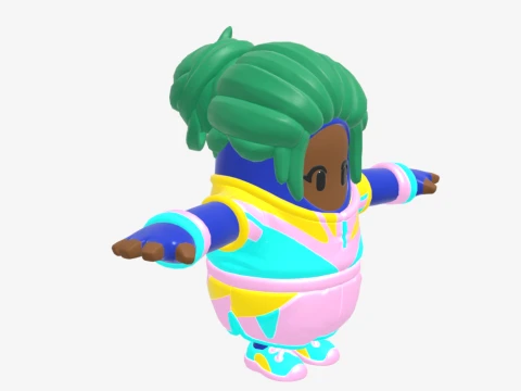 Champion Kyra Fall Guy - Fortnite 3D Model