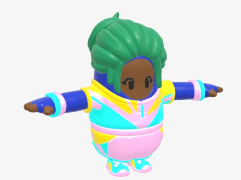 Champion Kyra Fall Guy - Fortnite 3D Model