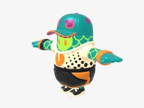 Lizzik Fall Guy - Fortnite 3D Model