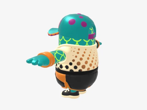 Lizzik Fall Guy - Fortnite 3D Model