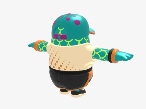 Lizzik Fall Guy - Fortnite 3D Model