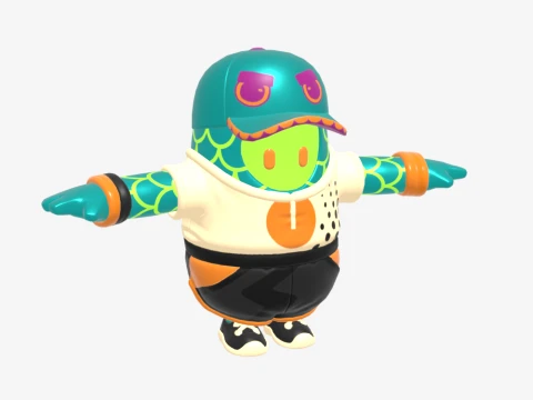 Lizzik Fall Guy - Fortnite 3D Model