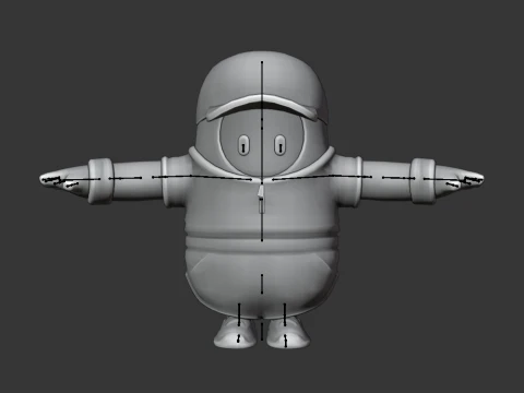 Lizzik Fall Guy - Fortnite 3D Model