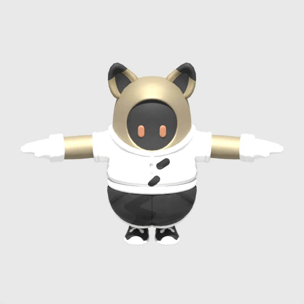 Chef Fall Guy - Fortnite 3D Model .c4d .max .obj .3ds .fbx .stl .blend 