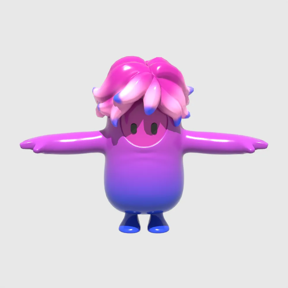 Jellie Fall Guy - Fortnite 3D Model .c4d .max .obj .3ds .fbx .stl .blend